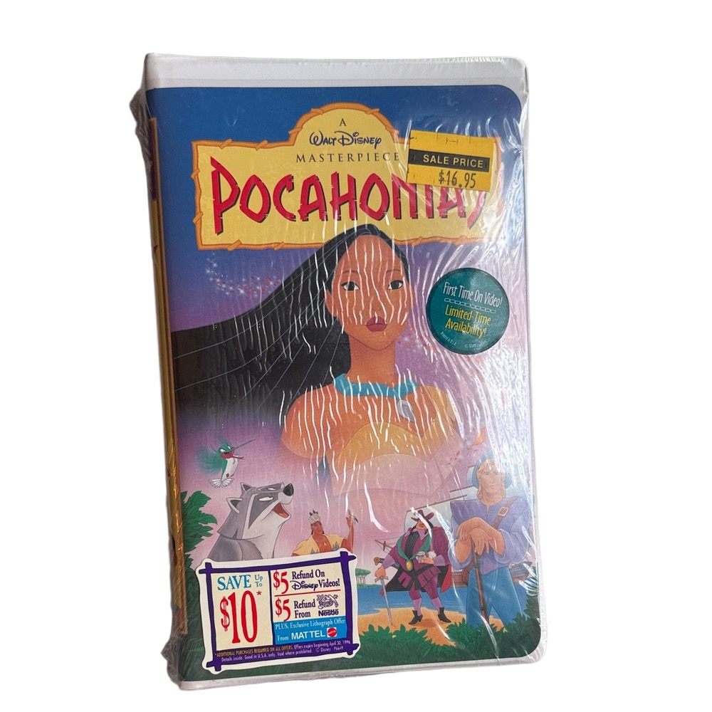 Disney Pocahontas VHS with Vibrant Cover Art